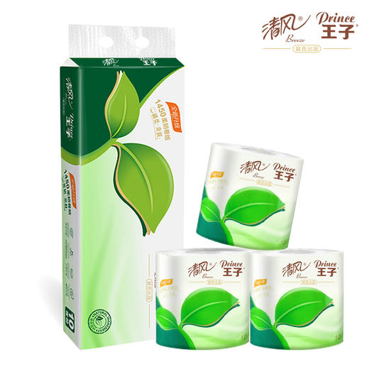清风王子1450柔韧卫生卷纸140节*10粒装/提 商品图0