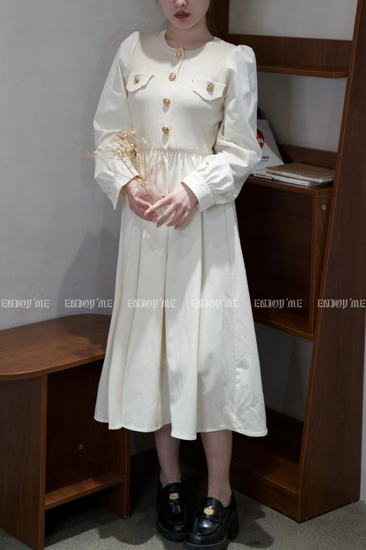 【门店同款】春季小香风针织拼接连衣裙 150207605 商品图0