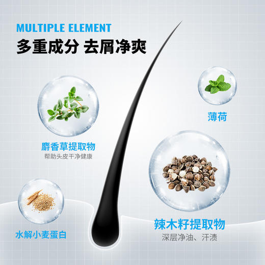 爱敬KCS韩国进口男士专研洗发水控油清爽去屑深层护理洗发液 550ml/瓶 商品图5