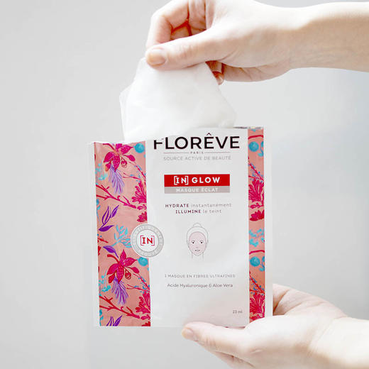 【跨境】馥洛薇FLOREVE【润妍】玻尿酸密集水润修护面膜 4片装 商品图1