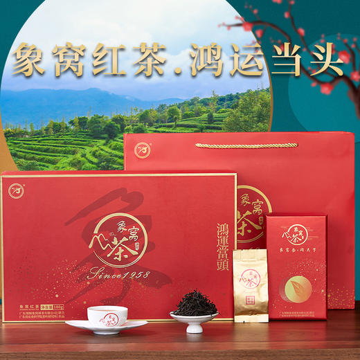 象窝红茶新品 鸿运当头 红茶礼盒装 180克 纯手工采摘 商品图1