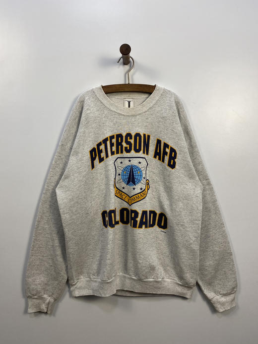 90年代 Vintage JOSTENS SPORTSWEAR 科罗拉多州皮特森空军基地 美国制 卫衣 _SLSS(XL) 商品图1