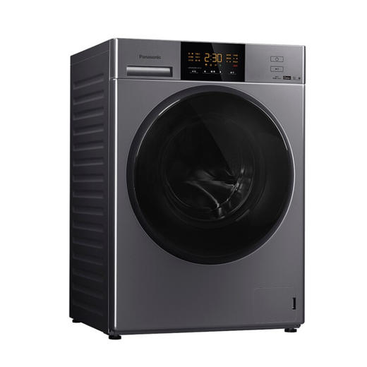 松下（Panasonic）XQG100-EG10V 松下10KG全自动智能滚筒 双温烘干 节能静音、银色 商品图1