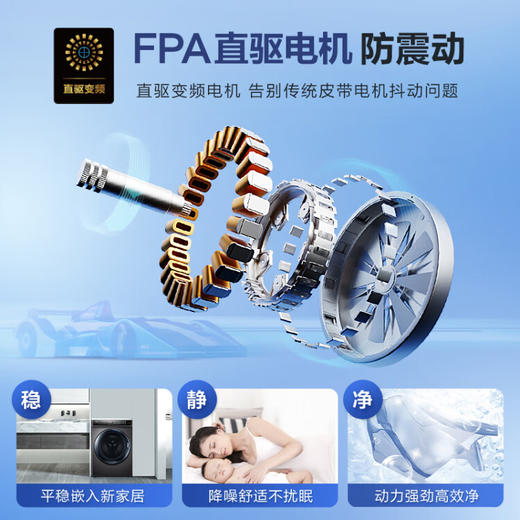 海尔（Haier）滚筒洗衣全自动 10公斤直驱变频 智能投放 晶彩触控屏 高温除菌满 以旧换新 EG100MATE8SU1 商品图2