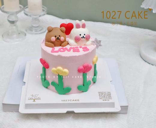 1027CAKE | 立体小动物蛋糕 手绘 小熊 小兔 商品图2