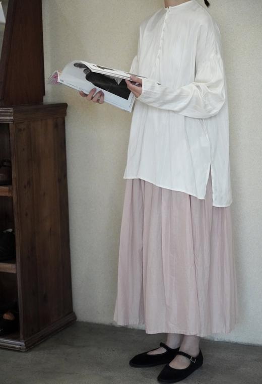 ECOLE DE CURIOSITES 条纹电力纺真丝圆领衬衫(Made in France) 商品图5