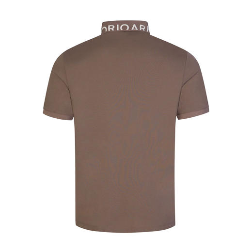 EMPORIO ARMANI 阿玛尼 男士标志衣领丝光珠地布短袖 Polo 衫 浅咖色 3R1FG4 1JTKZ 01F0 商品图1