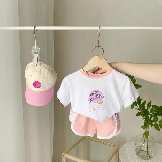 【2套49包邮】韩版童装儿童网红恶搞饮料套装2023夏季新款男女童短袖短裤两件套 商品图4