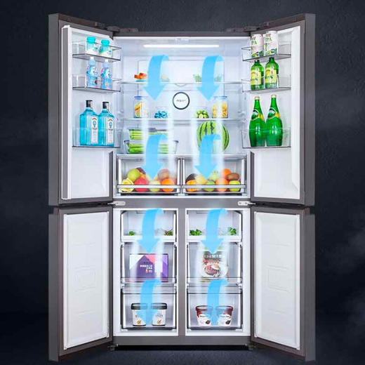 美的（Midea）468升十字对开门冰箱 光循环净味 多维智能变频 玻璃面板 BCD-468WSGPZM 商品图6