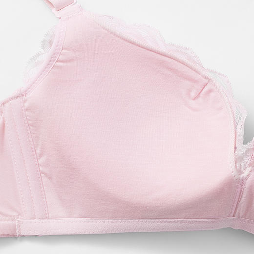 都市丽人自然舒适内衣AB中厚3/4杯蕾丝文胸三排树脂胶圈LB212A 商品图3