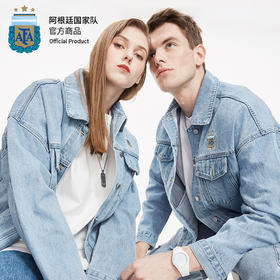 【三星冠军款】阿根廷国家队官方商品丨宽松牛仔夹克外套男女