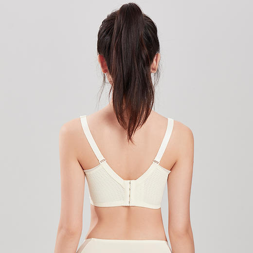 都市丽人舒软挺塑调整型内衣AB中厚3/4杯锁边塑身文胸四排树脂胶圈LJ34C8 商品图2