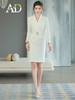 AD高级感白色连衣裙女职业套装裙主持人面试正装气质收腰西装裙子 商品缩略图0