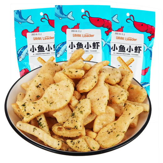 领航小鱼小虾海苔味虾条32g 商品图2