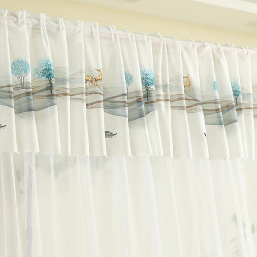 自然醒U型导轨蚊帐加密加厚轨道支架升降伸缩三开卧室家用落地2308HH 商品图7