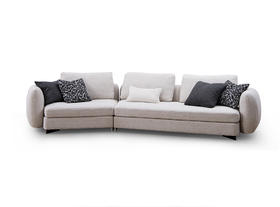 Glamour 转角沙发 | 皮布面料可选，详询客服