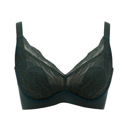 都市丽人舒软挺塑调整型内衣CD超薄3/4杯蕾丝塑身文胸三排软钢圈LJ33C2 商品图4