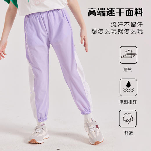 【老虎】龙之涵吸湿排汗功能性运动裤2023春季新款儿童速干裤 婴幼儿A类标准 商品图1