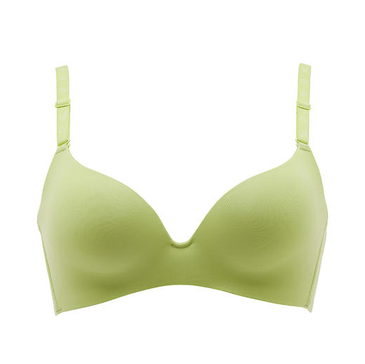 都市丽人0压无痕内衣A:中厚B:薄3/4杯光面泳布文胸三排树脂胶圈LB32B1 商品图3