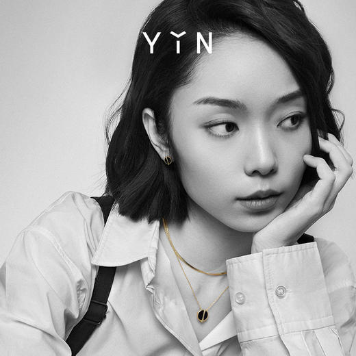 「因」系列 黄金比黑玛瑙耳钉 商品图4