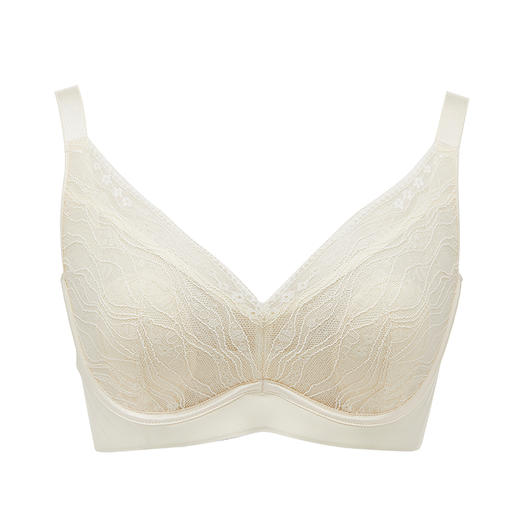 都市丽人舒软挺塑调整型内衣CD超薄3/4杯蕾丝塑身文胸三排软钢圈LJ33C2 商品图3