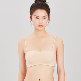 都市丽人0压无痕常规内衣B中厚1/2杯光面泳布文胸三排树脂胶圈LB31B2