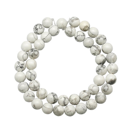 白松石8mm珠料意卡米诺手串念珠单颗珠子散珠半成品 商品图8