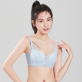 都市丽人舒软挺塑调整型内衣AB中厚3/4杯蕾丝塑身文胸三排无钢圈LJ34C6