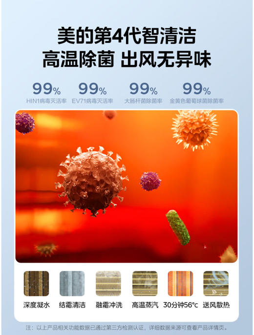 美的（Midea）1.5匹 风尊 科技版 新一级能效 变频冷暖 壁挂式空调挂 京东小家智能家电 KFR-35GW/N8MXC1 商品图4