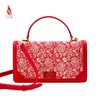 SAINTJOY/上久楷 女士宋锦拎包 缠枝纹 蓝色  红色 黑色 BWS16A0901 商品缩略图5