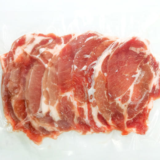 壹号餐桌T7黑猪肉土猪梅花肉1斤装（切片）500g冻品~ 商品图5