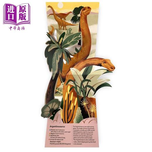 【中商原版】Pop-Up Topics Dinosaurs and Other Prehistoric Creatures 立体书 恐龙与其他史前动物 英文原版 进口图书 儿童绘本 动物科普书 商品图2