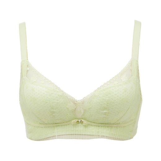 都市丽人自然舒适内衣AB薄3/4杯蕾丝文胸三排树脂胶圈LB32A3 商品图4