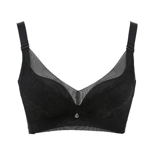 都市丽人舒软挺塑调整型内衣AB薄3/4杯蕾丝塑身文胸四排树脂胶圈LJ32C6 商品图6