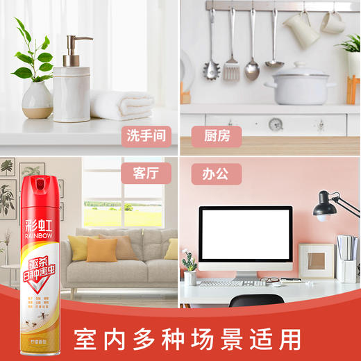 彩虹杀虫气雾剂宁柠檬500ml 商品图5