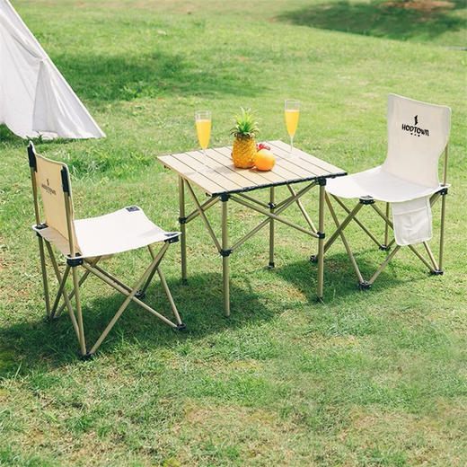 何大屋休闲折叠桌椅三件套HDW1512M 商品图0