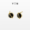 「因」系列 黄金比黑玛瑙耳钉 商品缩略图1