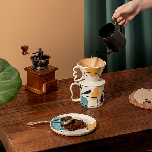 创意有趣 JOYYE 乐天派手绘咖啡杯套组 商品图4