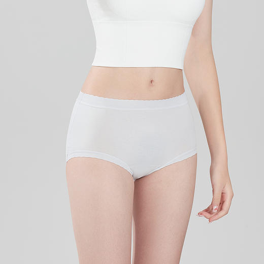 都市丽人功能系列高弹棉平角裤女士内裤中腰平角裤LK38A2 商品图1