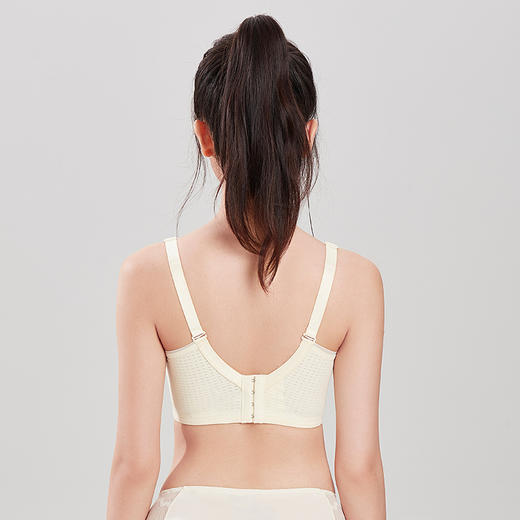 都市丽人舒软挺塑调整型内衣BC薄3/4杯锁边塑身文胸四排树脂胶圈LJ32C8 商品图9