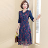 MF12317春装中年女装长裙气质显瘦中老年女款裙 商品缩略图2