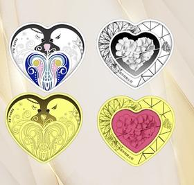 浓情蜜意金银对章