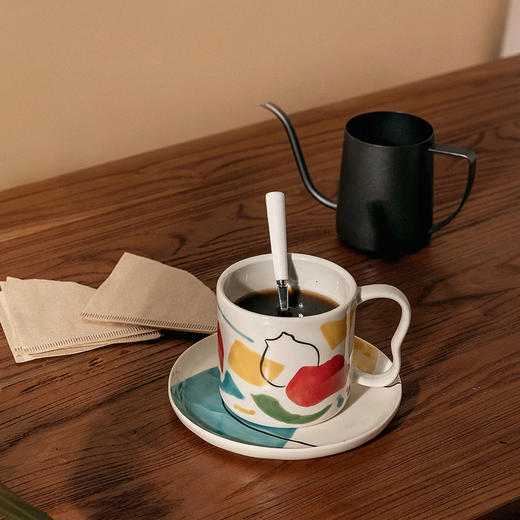 创意有趣 JOYYE 乐天派手绘咖啡杯套组 商品图5
