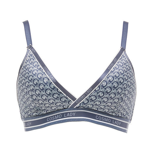 都市丽人自然舒适常规内衣A薄三角杯印花泳布文胸二排无钢圈YB32G2 商品图7