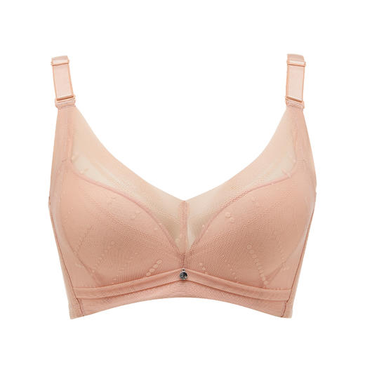 都市丽人舒软挺塑调整型内衣AB中厚3/4杯锁边塑身文胸四排树脂胶圈LJ34C8 商品图7