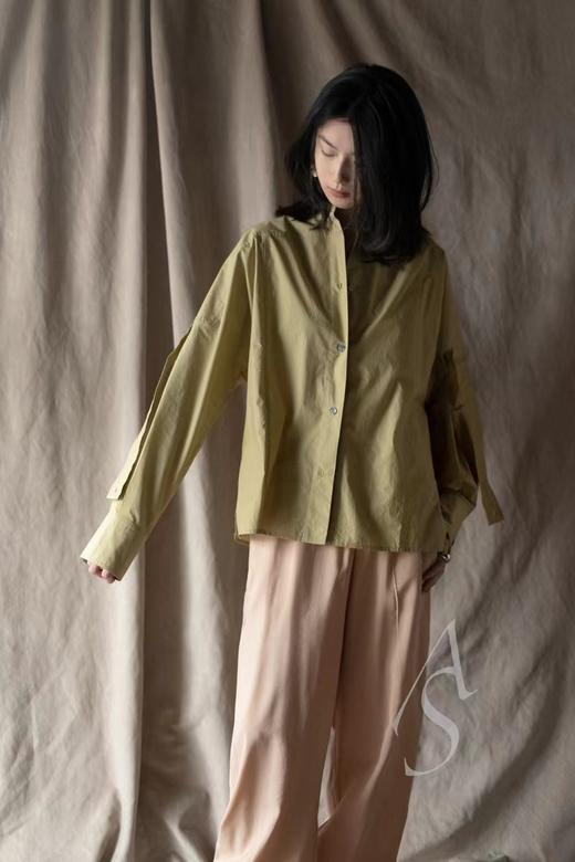 Studio Nicholson  蒲公英黄NEPTUNE落肩袖衬衫 商品图1