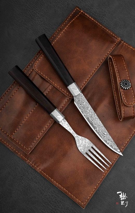 三希堂  一树庖丁  手锻大马牛排刀叉套装 商品图2