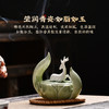 一鹿莲升 盘香炉 陶瓷香薰炉 莲花沉香 商品缩略图1