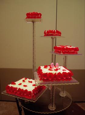 百利甜情人5层架子蛋糕（含1000元架子押金）