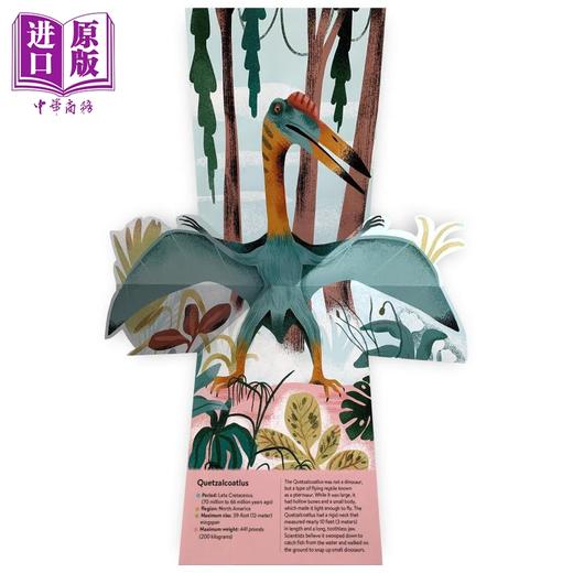 【中商原版】Pop-Up Topics Dinosaurs and Other Prehistoric Creatures 立体书 恐龙与其他史前动物 英文原版 进口图书 儿童绘本 动物科普书 商品图3